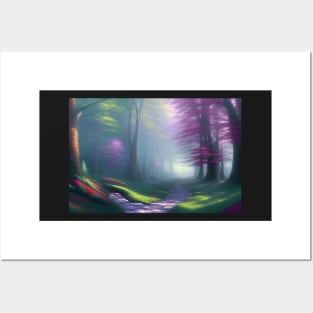 magic forest Posters and Art